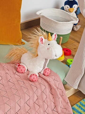 SIGIKID Stuffed animals 'Kuscheltier Einhorn Patchwork Sweety' in White