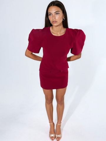 Busem - Vestido 'Mini' em vermelho: frente