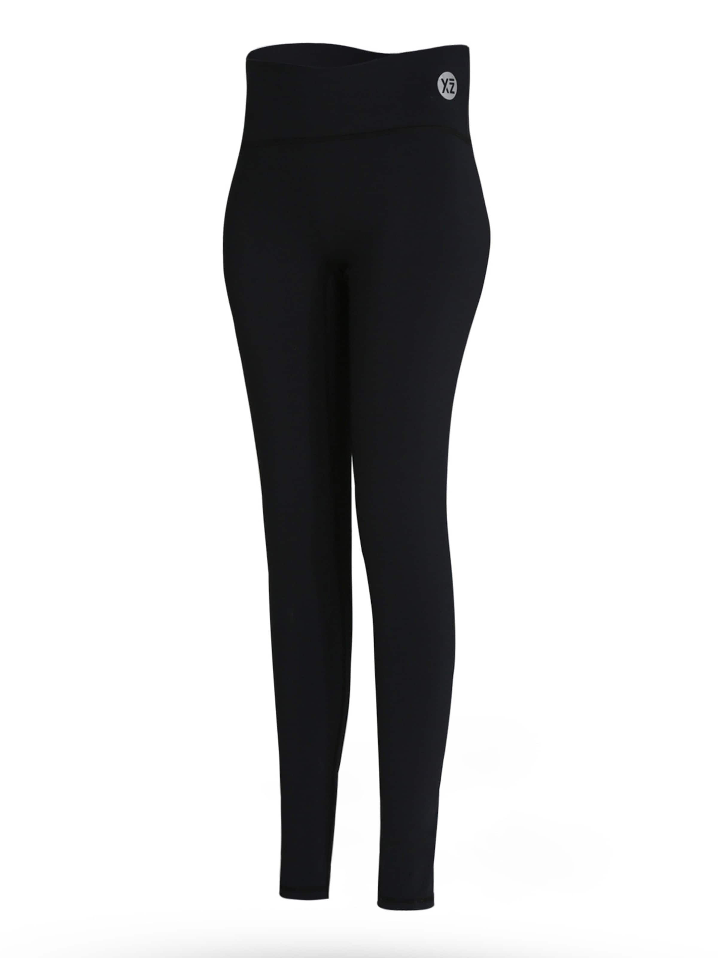 YEAZ Slimfit Leggings 'Club Level' i svart: framsida