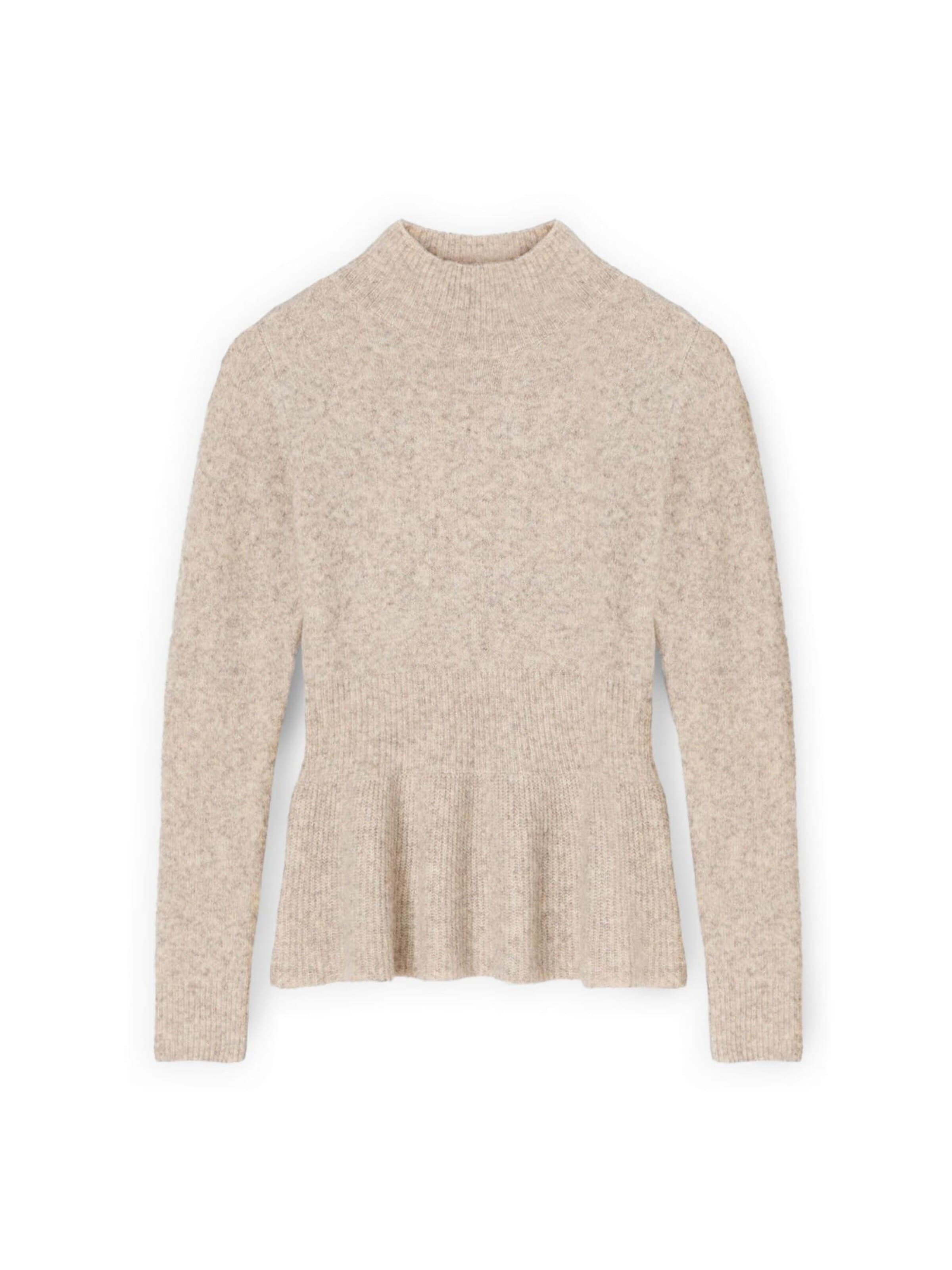 Pull-over MOTIVI en beige : devant