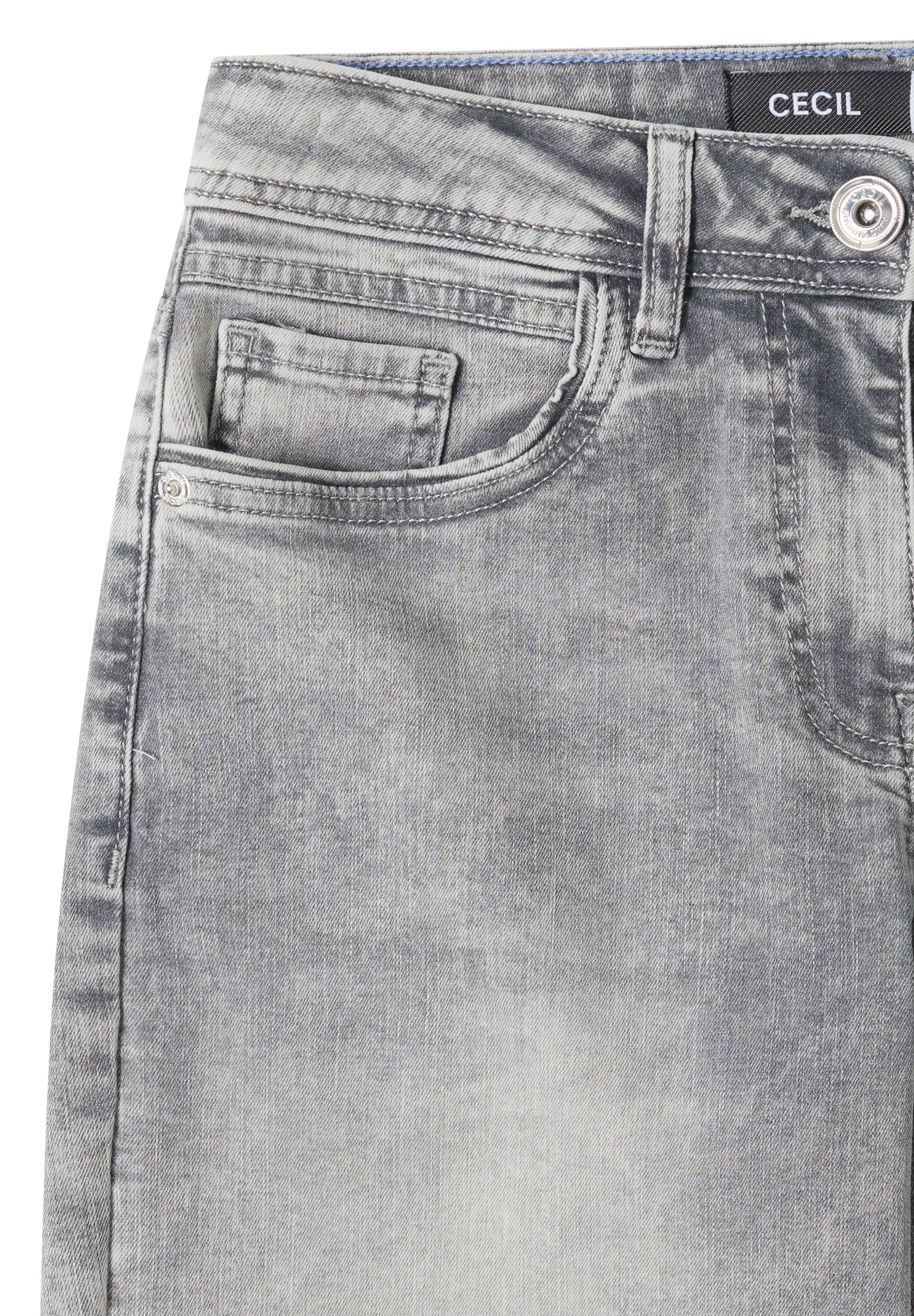 CECIL Loosefit Jeans in Grau