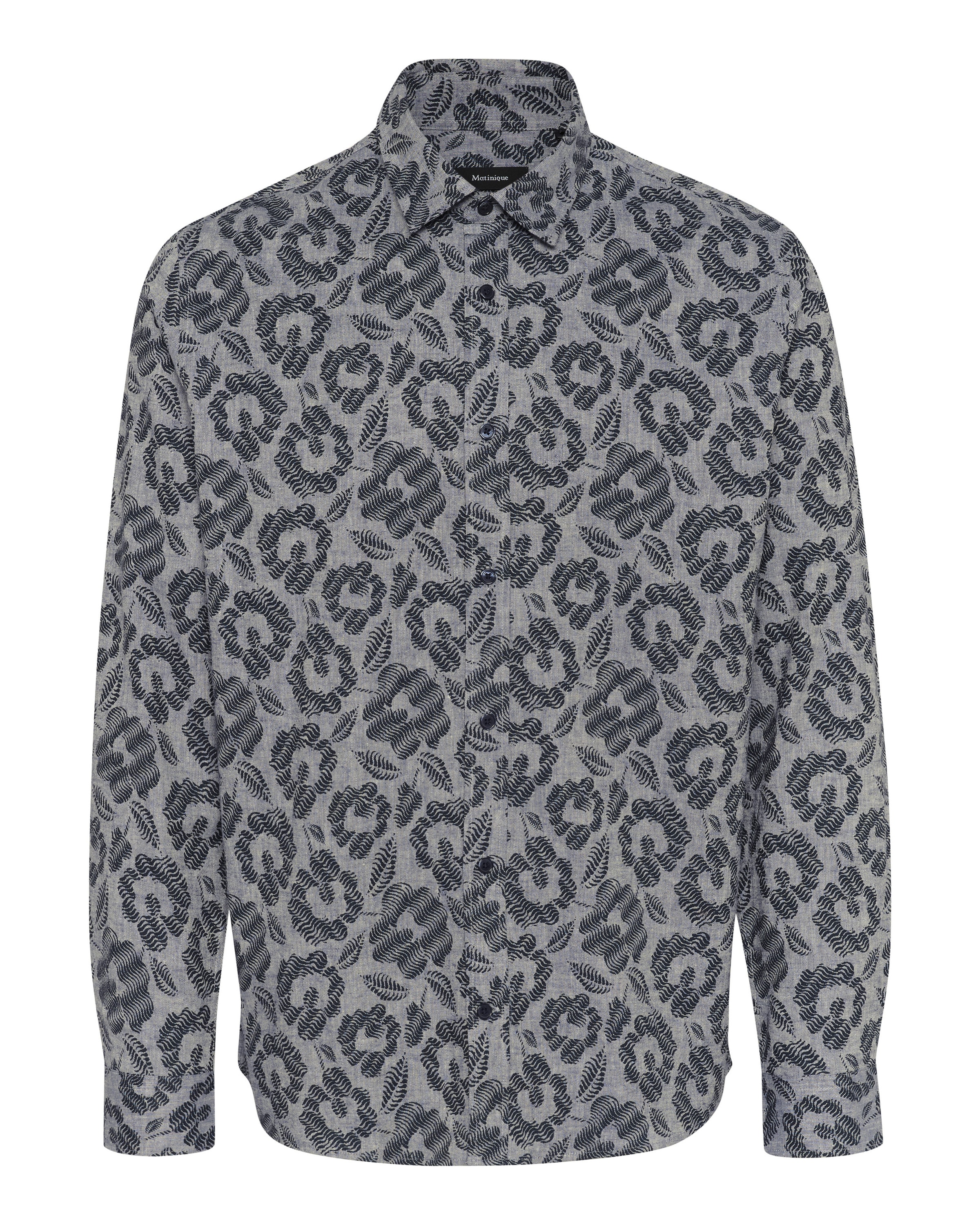 Matinique Regular fit Button Up Shirt 'Christaldo' in Blue: front