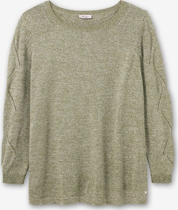 Pullover di SHEEGO in verde: frontale