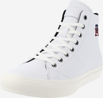 TOMMY HILFIGER Sneakers hoog in Wit: voorkant