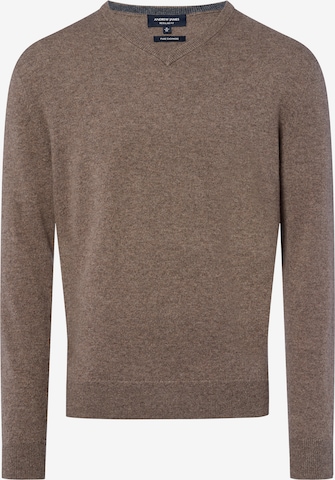 Pull-over Andrew James en marron : devant