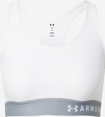 UNDER ARMOUR Sports Bra 'Armour Mid Keyhole' in White: front