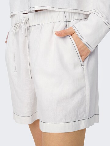 ONLY Loose fit Pants 'ONLCARO' in White