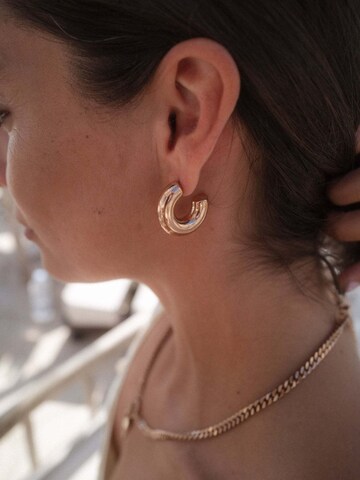 PURELEI - Pendientes 'Stellar Glow' en oro: frente