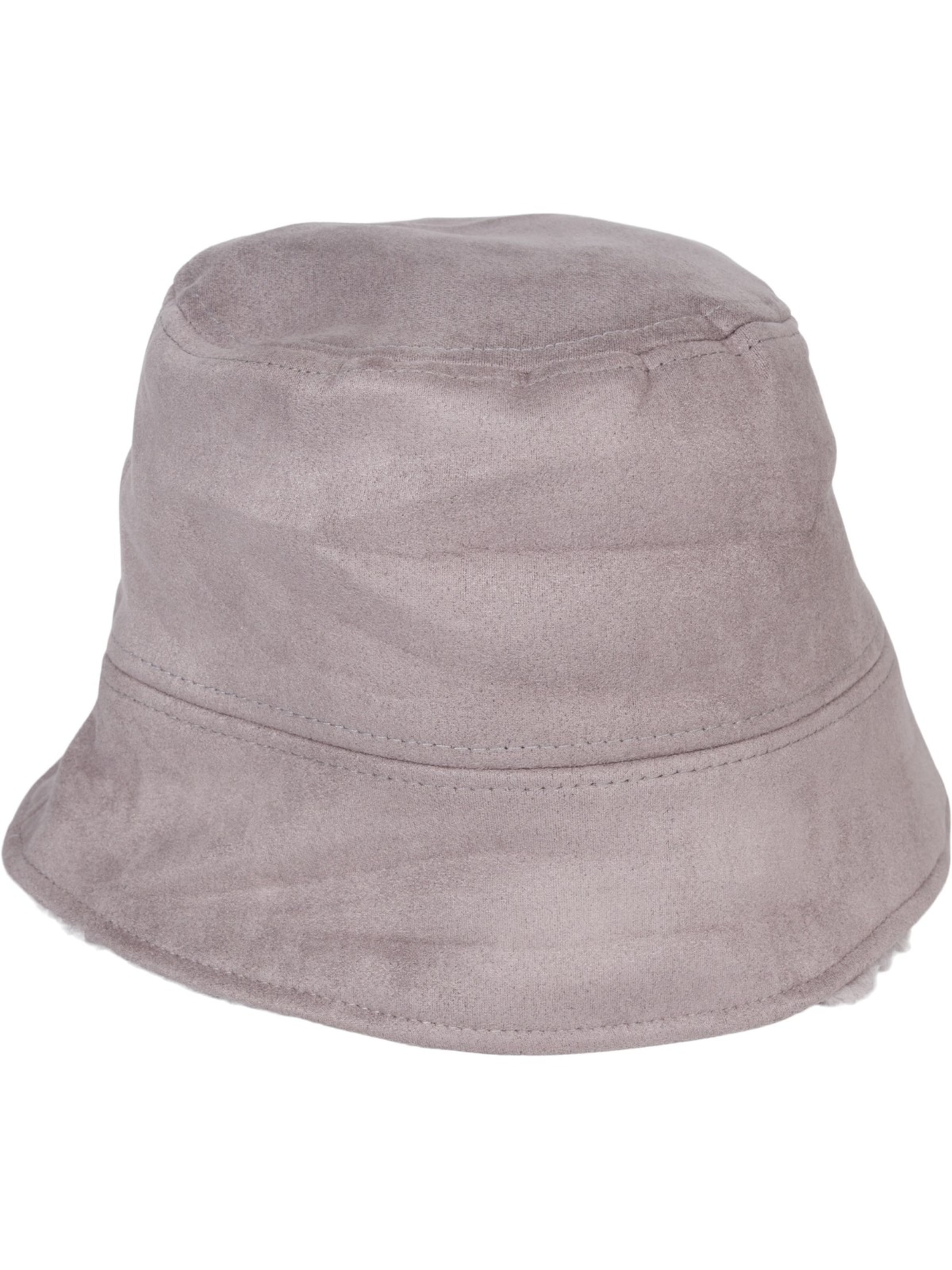 styleBREAKER Hut '2 in 1 Wende Fischerhut Materialmix'‌‌‌ in Grau