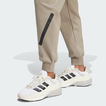 ADIDAS SPORTSWEAR Tapered Sporthose 'Z.N.E.' in Beige