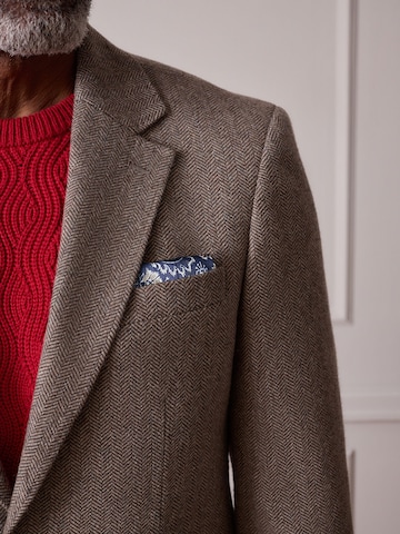 Next Slim fit Business blazer 'Signature' in Brown