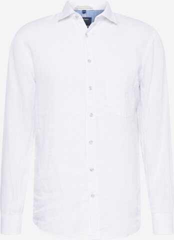 OLYMP Button Up Shirt in White: front