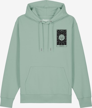 Watapparel Sweatshirt ' Tarot Death ' in Groen: voorkant