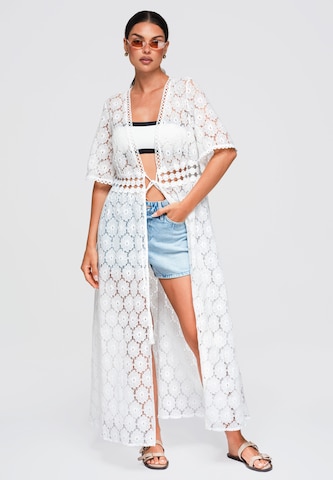 Cardigan 'OW-SW-E0001' Ombre en blanc : devant