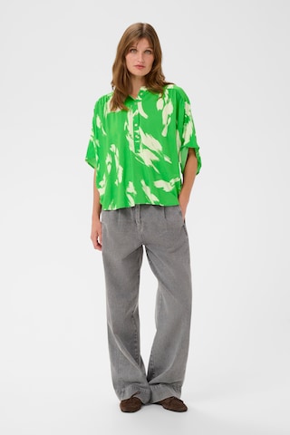 Chemisier 'SLArjana' SOAKED IN LUXURY en vert