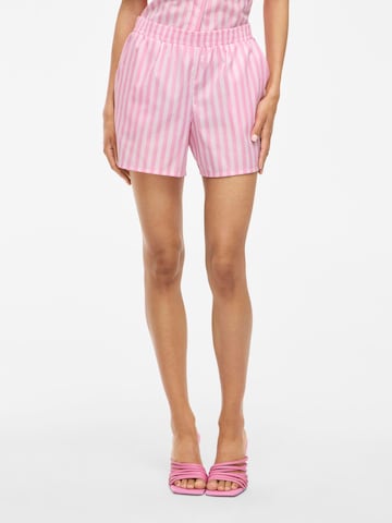 Regular Pantalon 'VIAstana' VILA en rose : devant