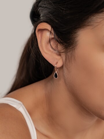 Hey Happiness Oorbellen 'September Birthstone' in Goud: voorkant