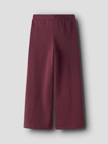 NAME IT - Pierna ancha Pantalón en rojo