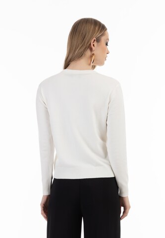 Cardigan faina en blanc