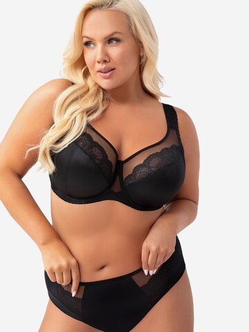Gorsenia T-Shirt BH 'K441 Luisse' in Schwarz