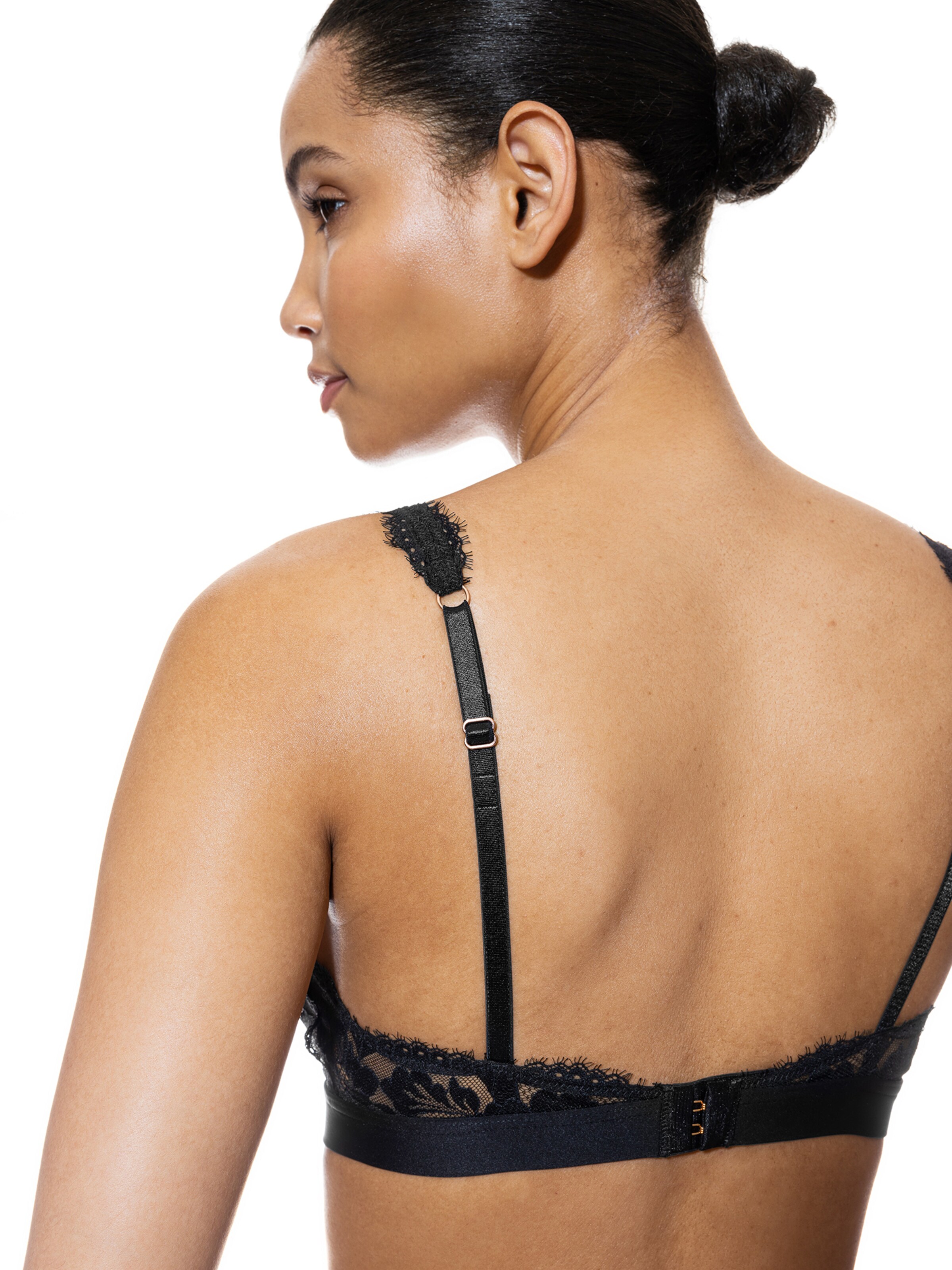 Mey Triangle Bra 'Poetry Vogue' in Black