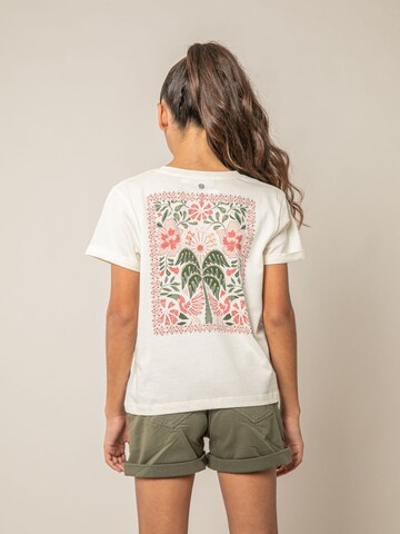 T-Shirt 'Luzia' Deeluxe en blanc : devant