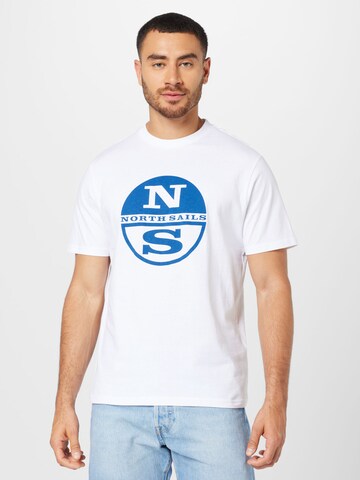 T-Shirt North Sails en blanc : devant