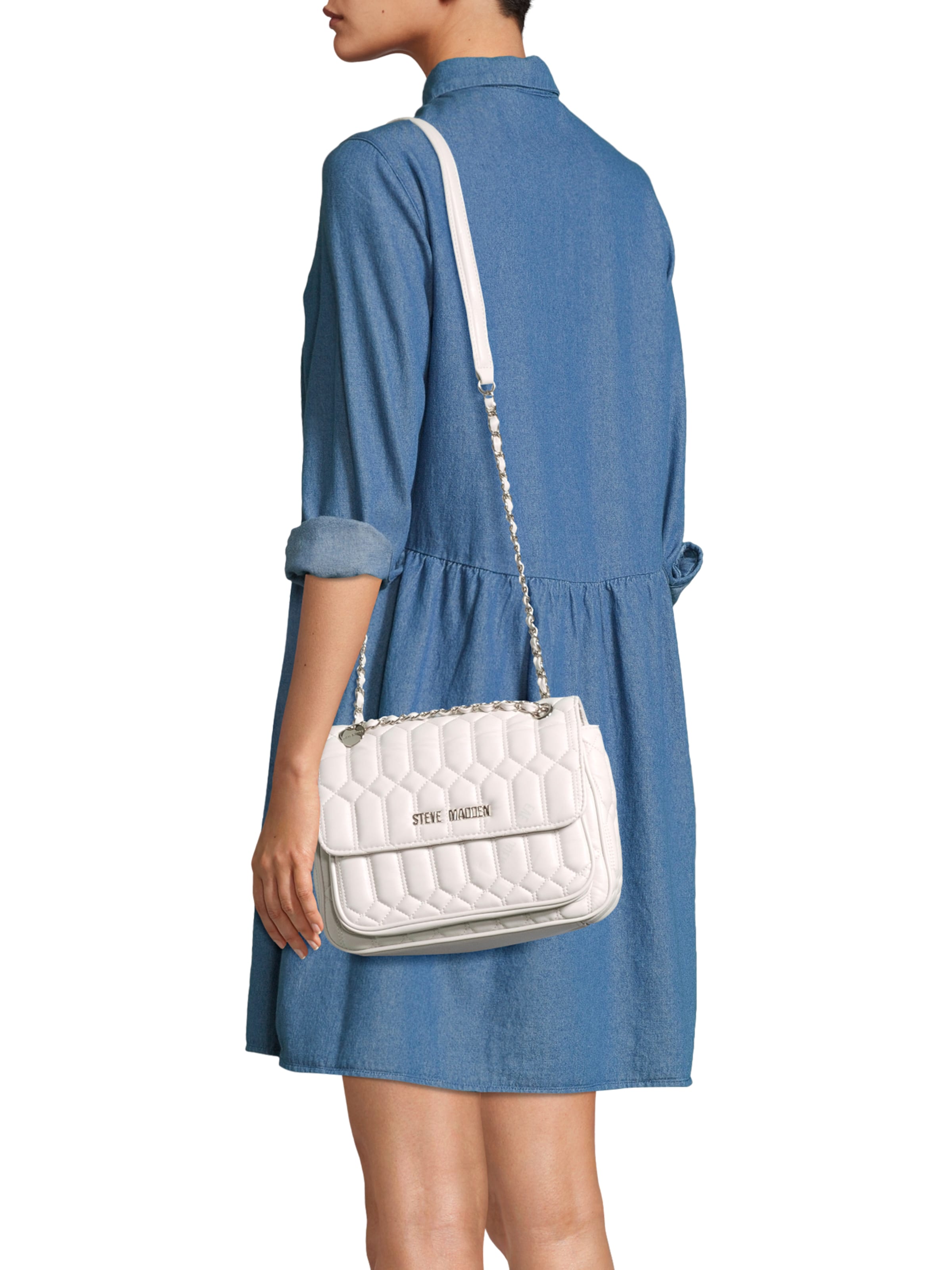 Sac à bandoulière 'Bniles' STEVE MADDEN en blanc