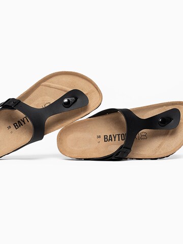 Bayton T-Bar Sandals 'Mercure' in Black