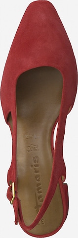 TAMARIS - Zapatos destalonado en rojo