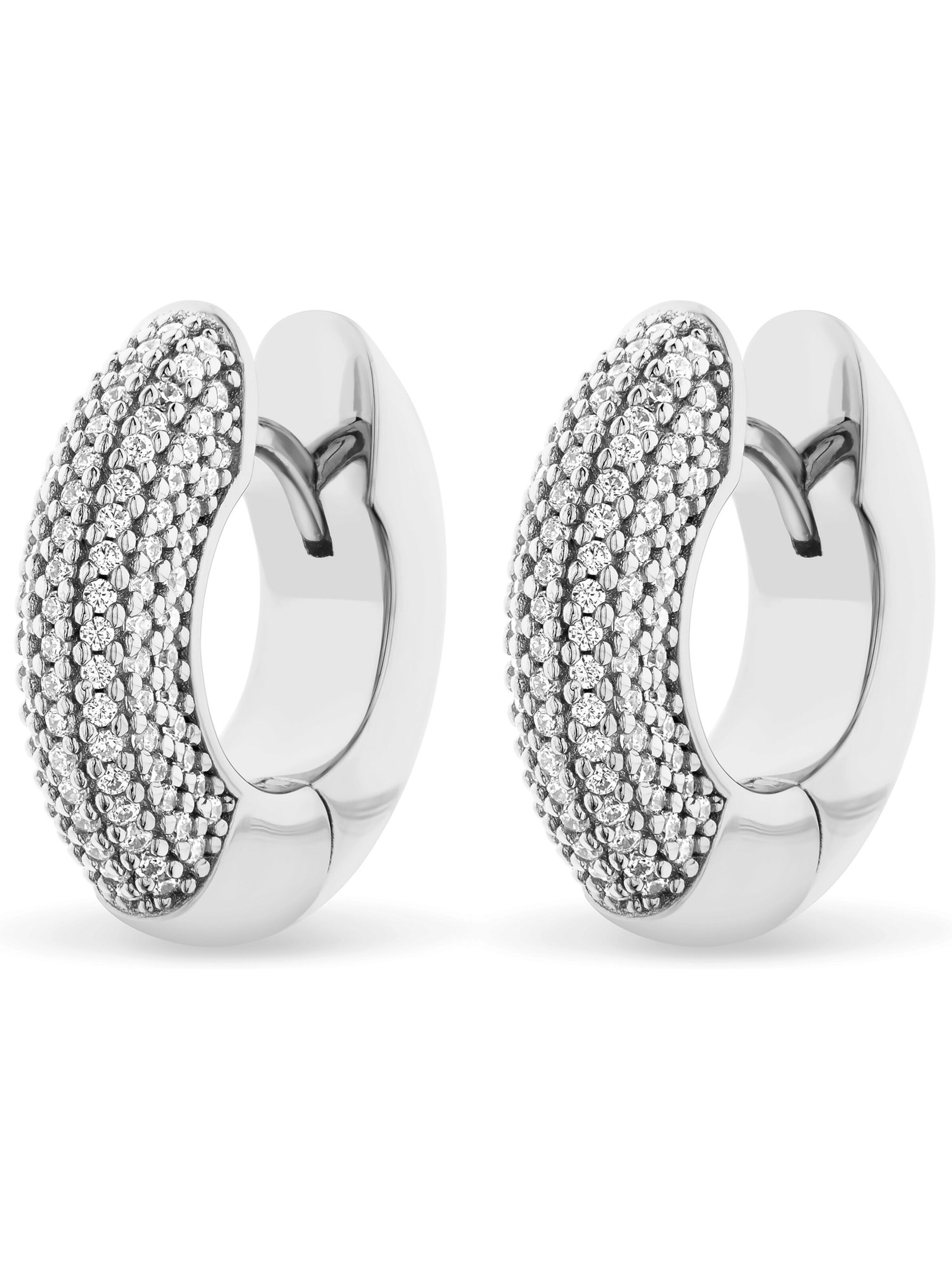 JETTE Earrings in Silver: front