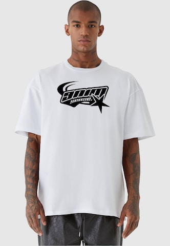 9N1M SENSE Shirt 'Star' in White: front