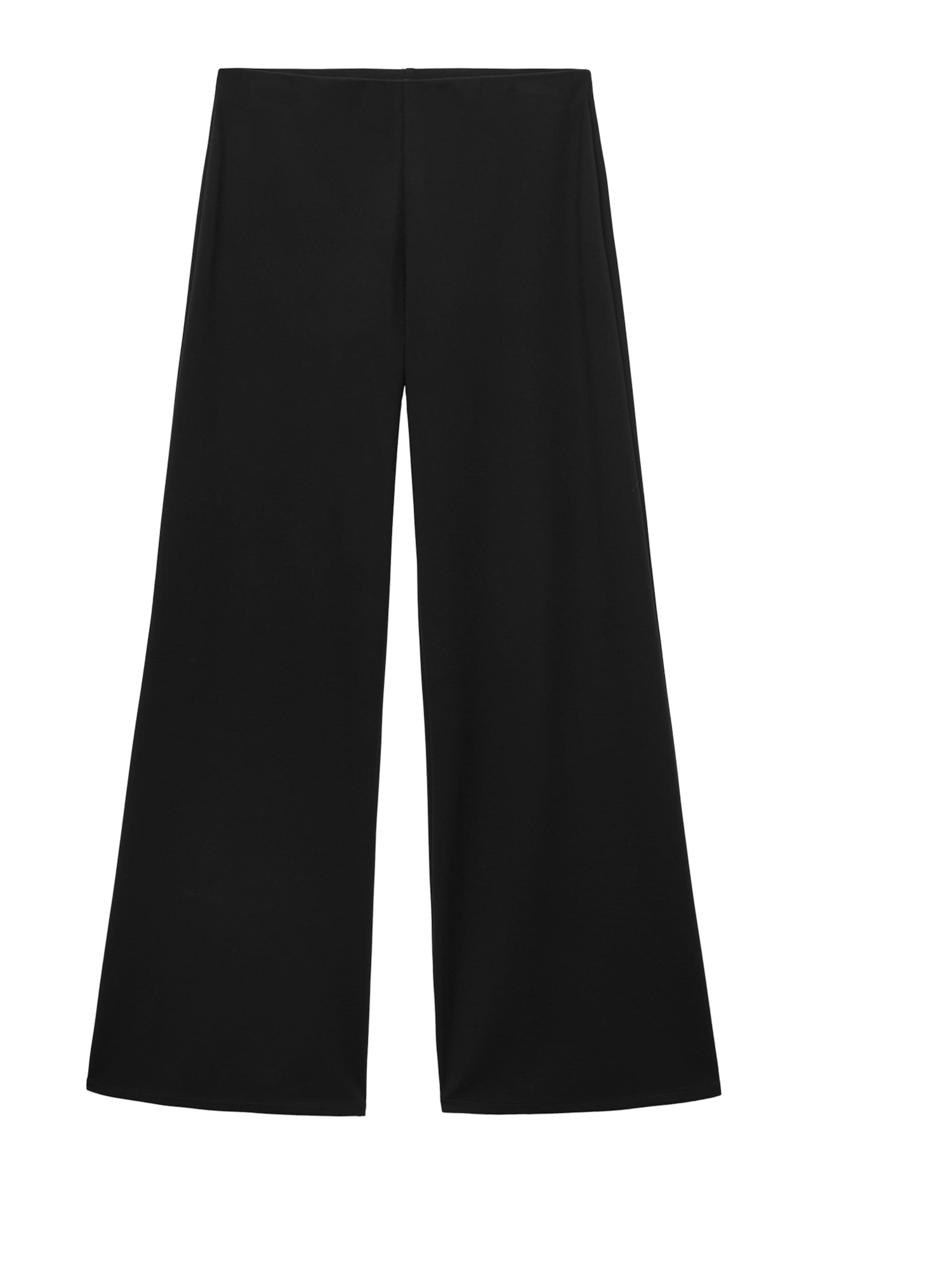 Wide leg Pantaloni 'XCANAN' de la MANGO pe negru: față