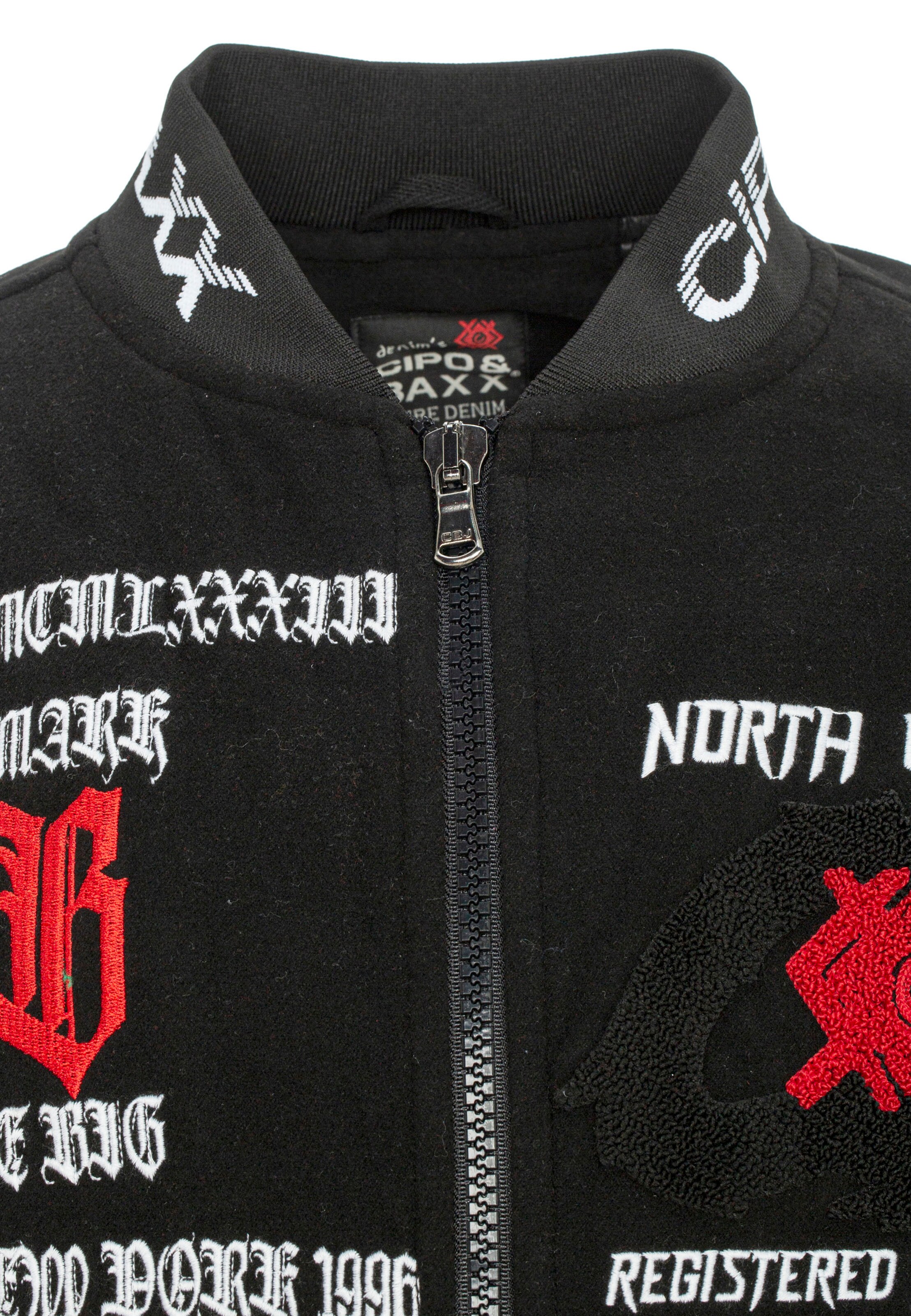 Veste mi-saison CIPO & BAXX en noir