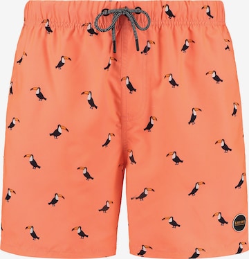 Shorts de bain Shiwi en orange : devant