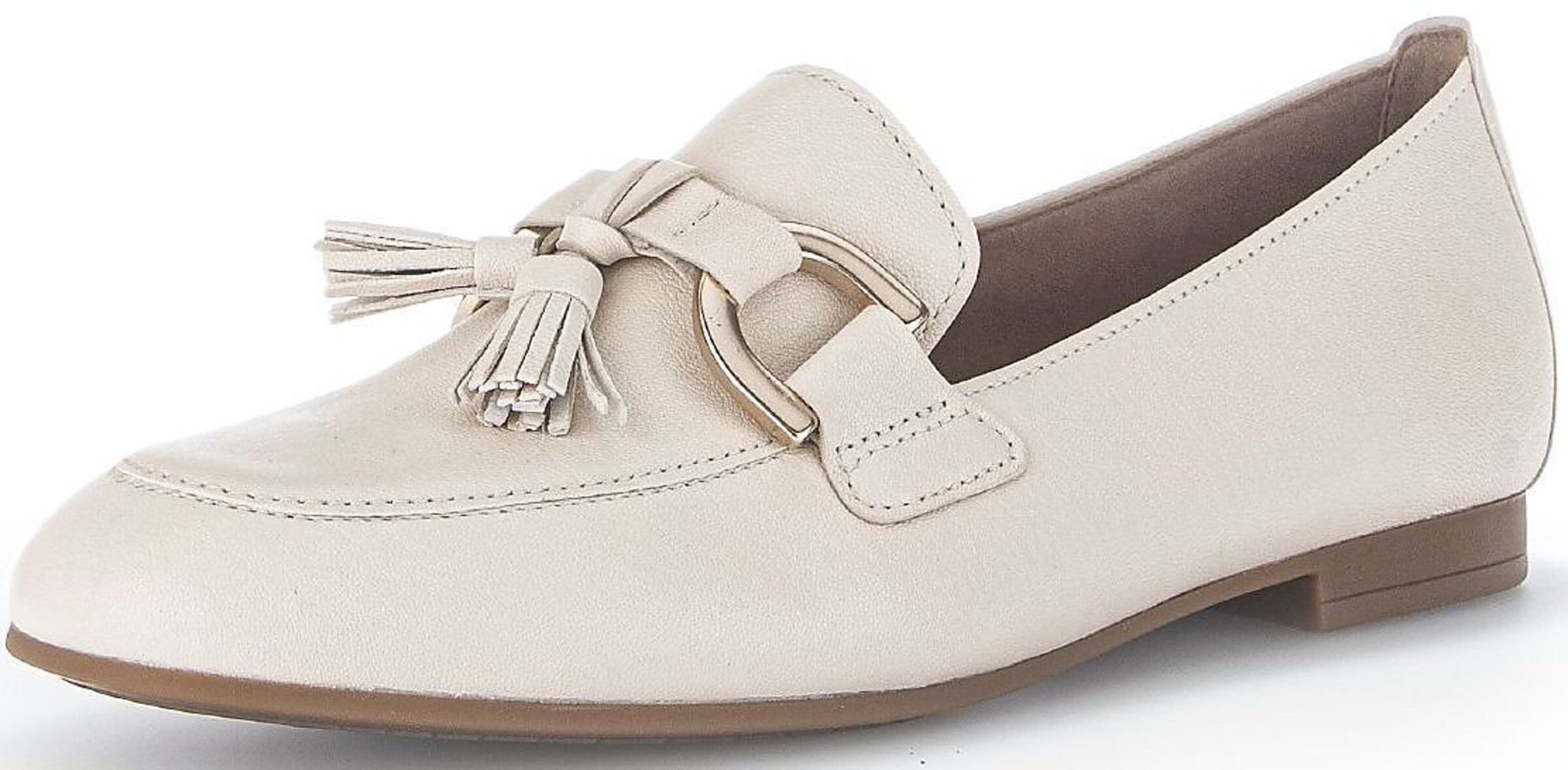 GABOR Classic Flats in Beige: front