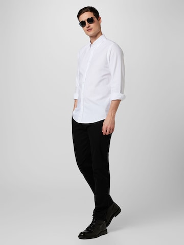 BOSS Orange Regular Fit Hemd 'Rickert' in Weiß