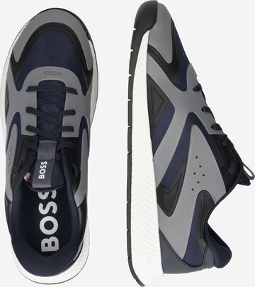 BOSS Black Låg sneaker 'Titanium' i blå