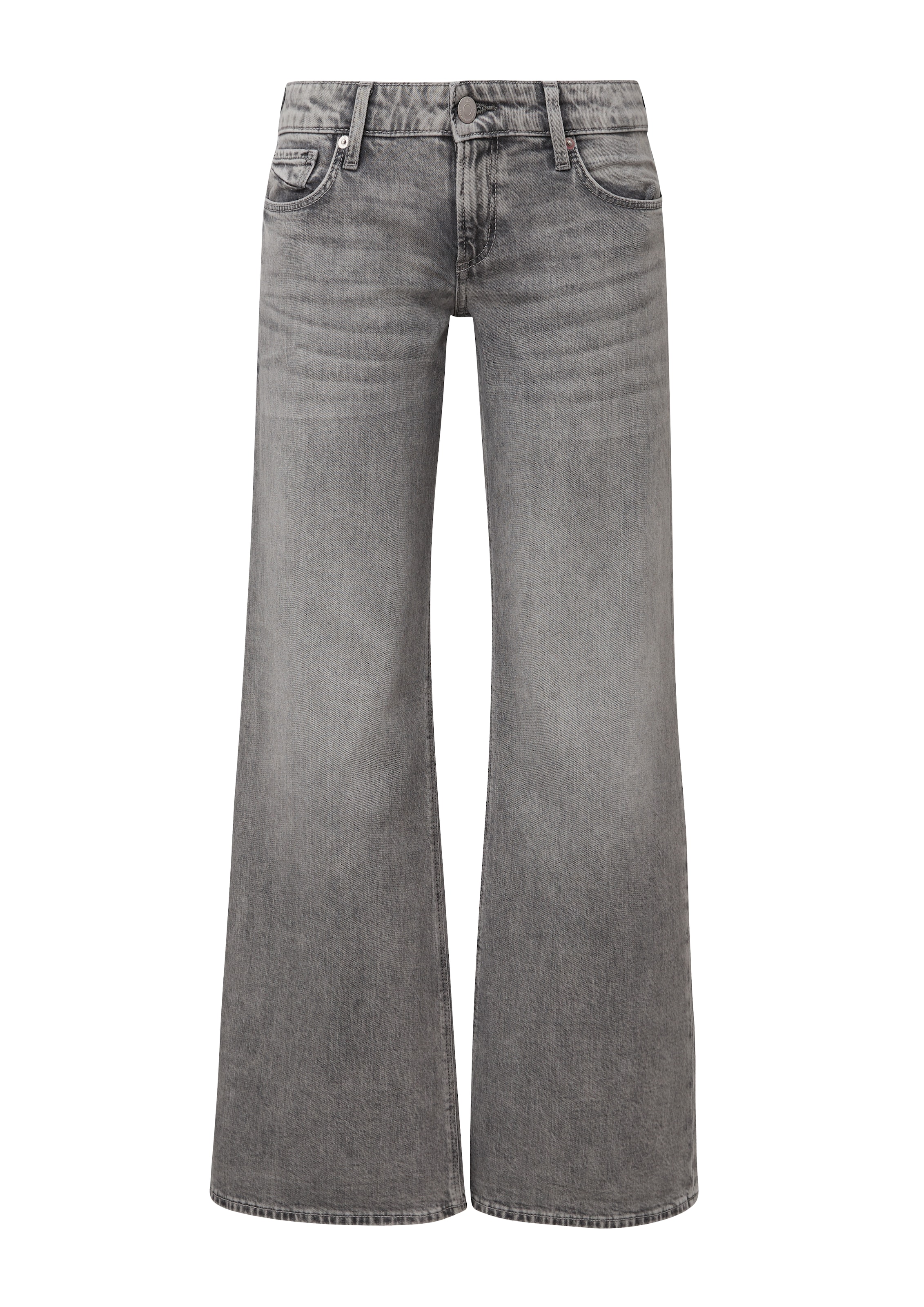 Wide Leg Jean 'Caite' QS en gris : devant