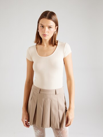 ABOUT YOU Shirt Bodysuit 'Sissy' in Beige: front