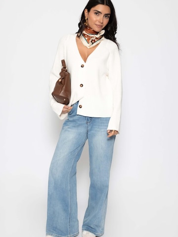 SASSYCLASSY Knit Cardigan in White