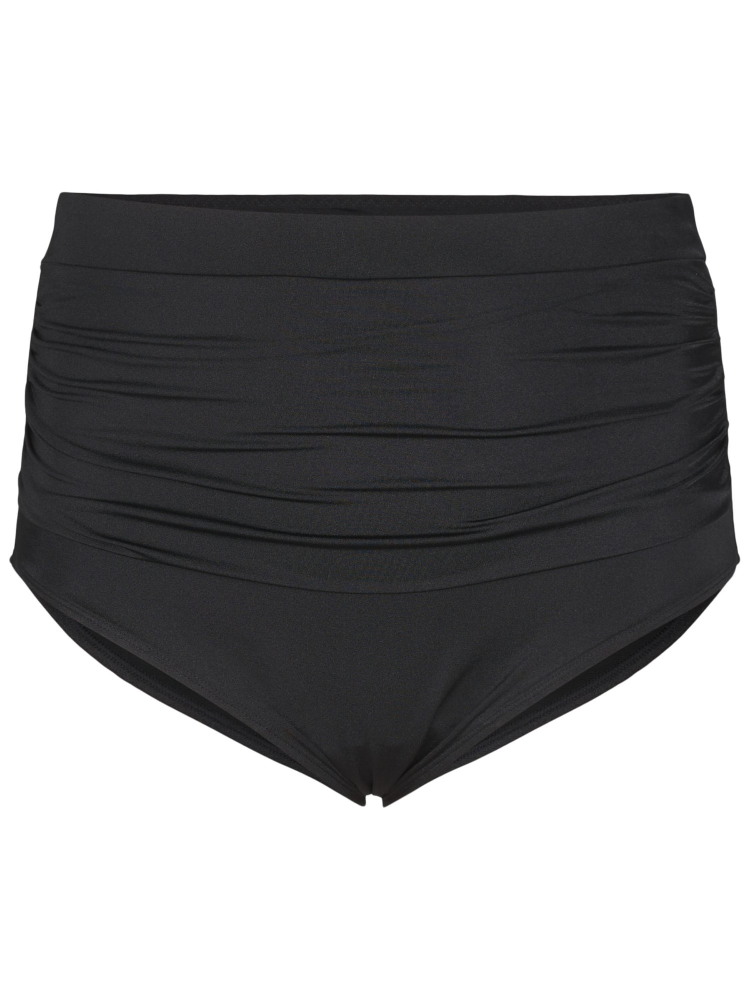 Slip bikini 'Srika' di Swim by Zizzi in nero: frontale