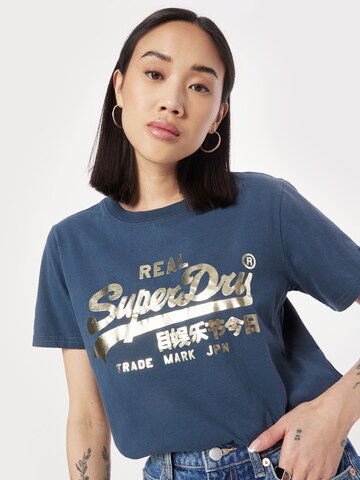 Superdry Shirt in Blauw