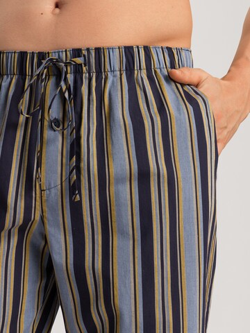 Hanro Pajama pants ' Night & Day ' in Blue