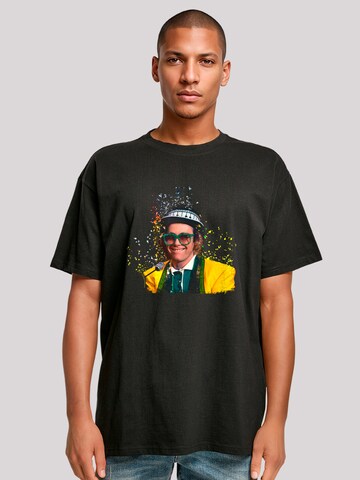 T-Shirt 'TV Times Elton John At The Piano 1977' F4NT4STIC en noir : devant