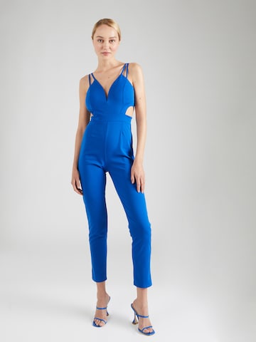 WAL G. Jumpsuit 'JADE' in Blauw: voorkant