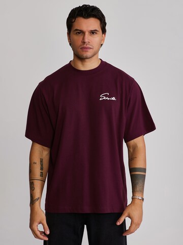 SikSilk Shirt in Rood: voorkant