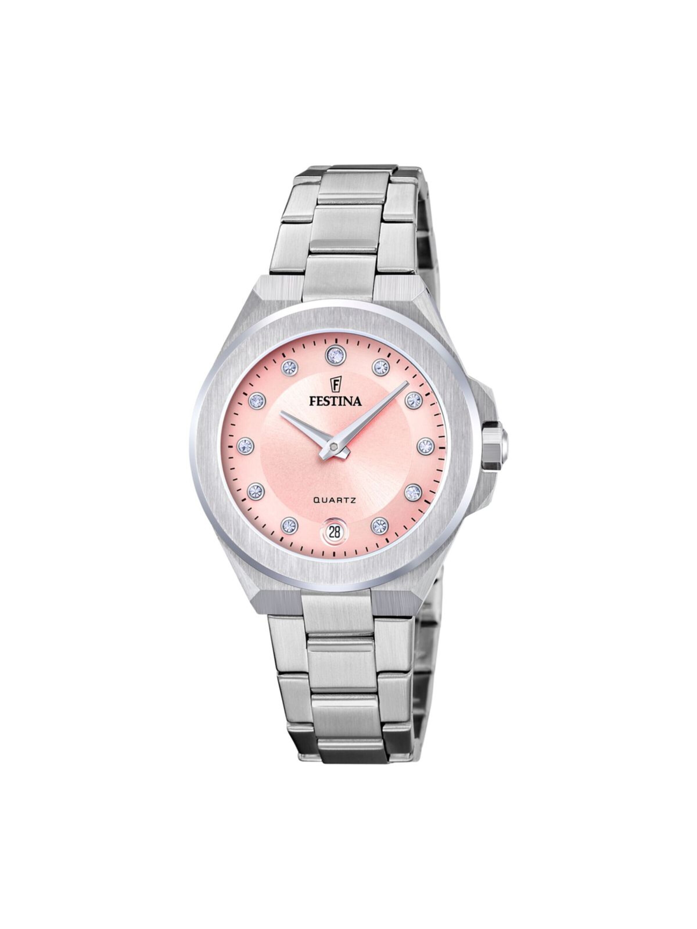 Montre à affichage analogique 'Festina - Date watch Mademoiselle - Quartz watch movement - Watch case width: 33 mm' FESTINA en rose : devant