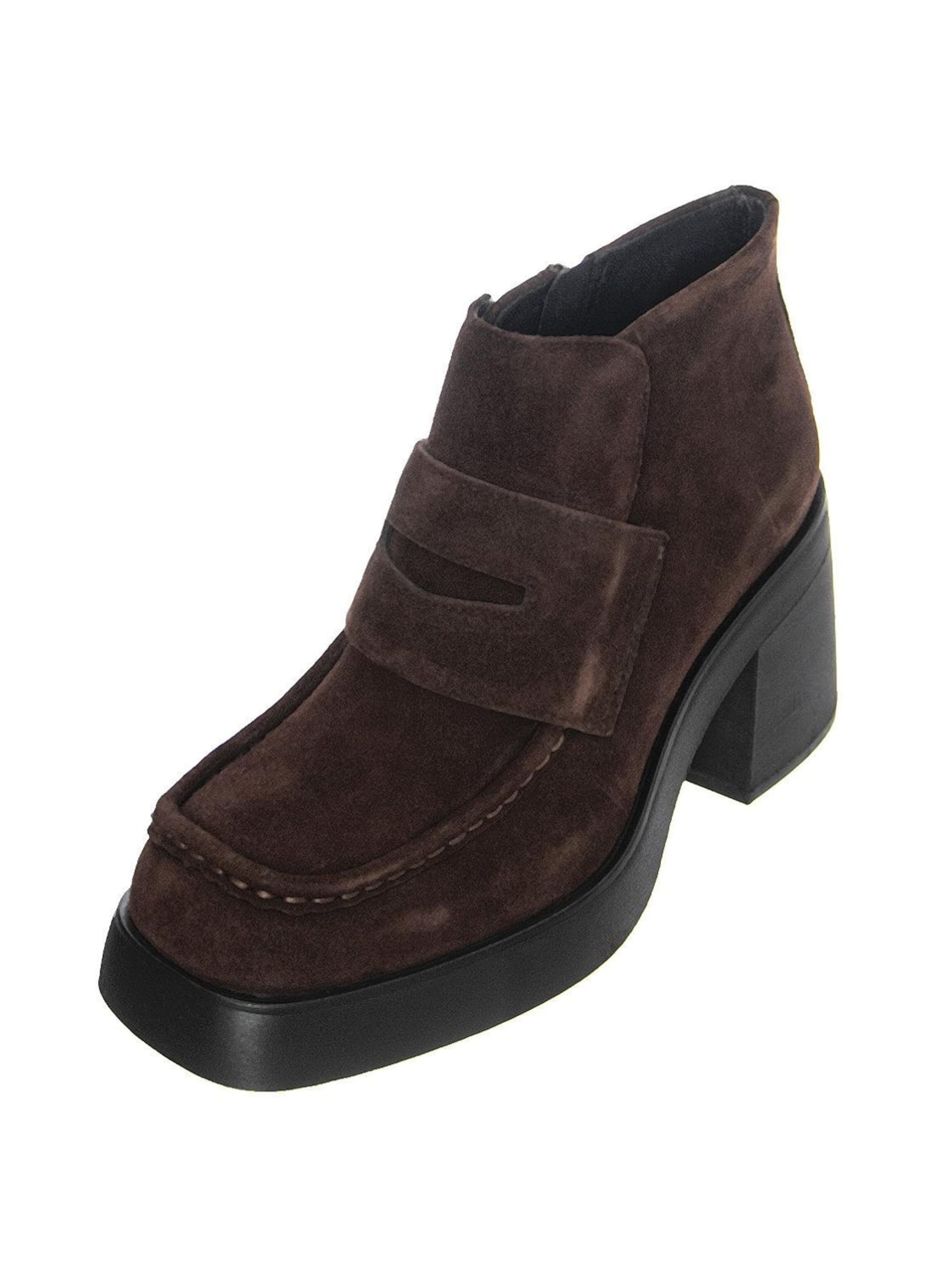Vagabond Boots 'Womens Brooke Cow Suede Espresso Ankle Boots' in Brown: front