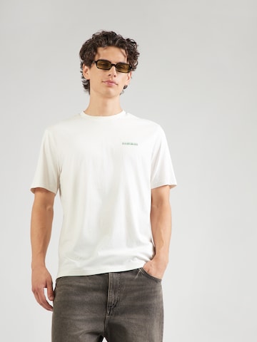 Tricou 'S-YOSE' de la NAPAPIJRI pe alb
